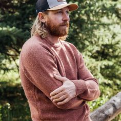 Elevate your wilderness style with our wool crewneck sweater. Channeling a cozy cabin vibe and rugged persona, it's more than an outfit – it's an escape. The wool fleck pattern, mirroring untamed landscapes, and mid-weight wool offer comfort and durability in one. Embrace adventure with every wear – your journey, your sweater. Wrap yourself in comfort, and let your attire tell your story – one of adventure, resilience, and the uncharted paths you tread. Crew Neck Sweater For Winter Outdoor Activities, Crew Neck Sweater For Outdoor Winter Wear, Casual Wool Sweater For Outdoor, Cozy Sweater With Ribbed Cuffs For Outdoor, Crew Neck Sweater For Fall Outdoor Activities, Fall Crew Neck Sweater For Outdoor Activities, Casual Outdoor Sweater With Relaxed Fit, Cozy Sweater For Outdoor Activities In Fall, Cozy Sweater For Fall Outdoor Activities