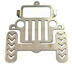 a metal object that is shaped like a jeep