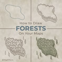 how to draw forests on your maps