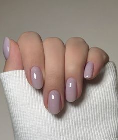 Milky Lavender Nails, Milky Purple Nails, Elegant Hands, Bohemian Nails, Nails Care, Nail Acrylic, Lilac Nails, Milky Nails, Nagellack Trends