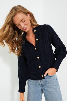 Navy Cotton Colette Cardigan | Tuckernuck Sweaters With Buttons, Navy Cardigan, Button Up Sweater, Navy Blue Sweater, Cotton Cardigan, Winter 2024, Kids Sleepwear, Fall 2024, Too Short