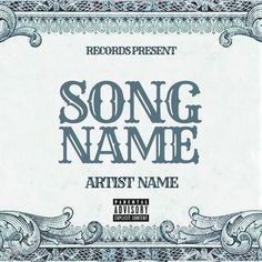 the song name for artist name is shown in front of an image of a dollar bill