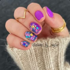 Mardi Gras Nails, Nail Design Glitter, Manicure Gel, Nails Today, Nails Polish, Nail Polishes