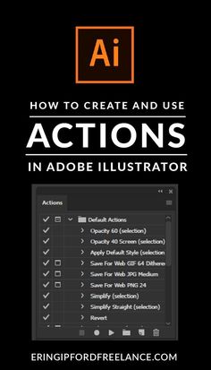 how to create and use actions in adobe