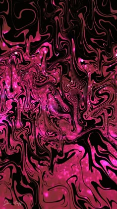 an abstract background with pink and black swirls