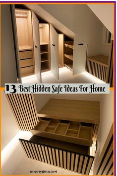 "Hidden Safe Ideas For Home" Install a wall hidden safe or cylinder floor safe by bolting it to the floor. If you got a small safe you can go under the kitchen. Sink you can go under a bathroom sink go under utility room sink just don't put it in the master. See more ideas check out here! #hiddensafeideasforhome #hiddensafe #homedecor