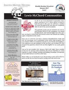 the flyer for lewis - mccord communities