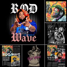 the album cover art for rod wave's new single, rap d wayne and more