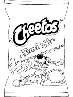 a bag of cheeto's potato chips with the word, fish on it