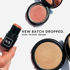 R E S T O C K E D Pressed Blushes, Tri-Sticks, and Pressed Bronzers are available in-store and online! 😊 #naturalmakeup #cleanbeauty #naturalliving #makeuptips #makeup Black Liquid, Too Faced Foundation, Color Corrector