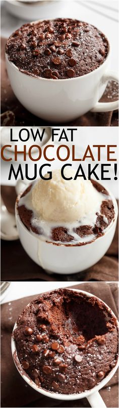 Recipe Desert, Chocolate Mug Cake Recipe, Cake Microwave, Bake Sweets, Low Fat Desserts, Layered Cakes, Mug Cake Recipe, Microwave Snacks