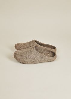 Women's Classic Sole Low Back Wool Slippers | Available on Made Trade | Your one-stop shop for ethically made and sustainably sourced goods. Felted Wool Slippers, Handwritten Gifts, Wall Decor Storage, Wool Slippers, Vegan Gifts, Quick Gifts, Cozy Gift, House Shoes, Backpack Travel Bag