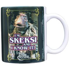 a coffee mug with the words i'm skeksi and i know it