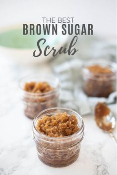 Brown Sugar Scrub For Face Or Body Brown Sugar Scrub Recipe, Makeup Remover Recipe, Scrub For Face, Lotion Bars Recipe, Natural Pretty, Sugar Scrub For Face