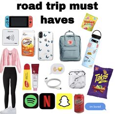 there are many items that can be found on this road trip must have been taken