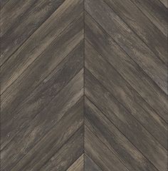 Sample Parisian Dark Brown Chevron Wood Wallpaper Wallpaper Boulevard, Modern Lodge, Brewster Wallpaper, Brewster Wallcovering, Herringbone Wood, Chevron Wallpaper, A Street Prints, Wallpaper For Sale, Woven Wood