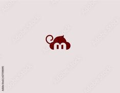 a monkey logo with the letter m on it's back and an animal in the middle