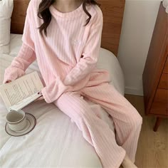 Season:Winter,Fall; Fabric:Coral Fleece Coral Velvet; Sleeve Length:Long Pant,Long Sleeve; Gender:Women's; Nightwear Style:Sets,Pajamas; Style:Plush,Soft,Comfort,Casual; Elasticity:Micro-elastic; Tops Type:Pullover; Occasion:Home,Bed; Age Group:Adults; Function:Breathable,Warm; Pattern:Letter; Design:Embroidery; Neckline:Crew Neck; Bottom Type:Pant; Listing Date:10/26/2023 Spring Pajamas, Winter Sleepwear, Thermal Pajamas, Warm Pajamas, Cute Sleepwear, Long Sleeve Fashion, Pajama Suit, Warm Pants, Flannel Pajama Sets