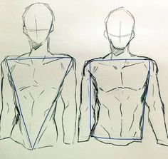 a drawing of two people standing next to each other