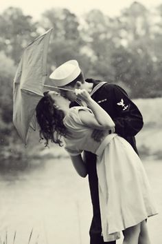 <3 Marine Military, Under An Umbrella, Military Girlfriend, Navy Life, Kissing In The Rain, Girlfriend Pictures, Navy Wife, Girlfriend Quotes, Army Quotes