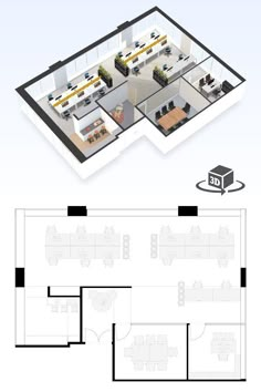 the floor plan for an office building