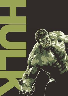 the incredible hulk is depicted in this poster