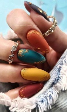 Jewel Tone Nails, Beautiful Nail Art Designs, Trends Nails, Jewel Tone Colors, Fall Acrylic Nails, Nails 2021, 2022 Trends, Beautiful Nail Art, Fancy Nails