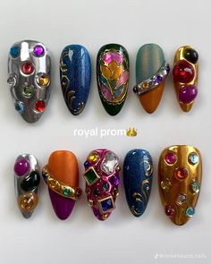 Whimsigoth Nails, Metal Nails, Asian Nails, Crazy Nails, Soft Nails, Dream Nails, Fire Nails