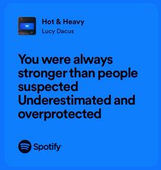 an ad for spotify with the caption you were always struggling to be respected