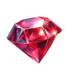 a red diamond on a white background