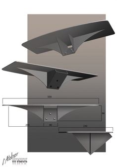 an architectural drawing of the roof and side section of a building, with details shown below