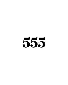 the number 55 is written in black on a white background