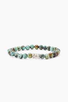 African Turquoise and Etched Silver Stretch Bracelet – Chan Luu African Turquoise Bracelet, Engraved Cuff, Handmade Jewlery, Bracelet Set Silver, African Turquoise, Semi Precious Beads, Funky Jewelry, Turquoise Stones, Gold Bracelet Chain