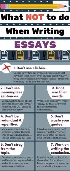 what not to do when writing an argument infographical for college students and parents