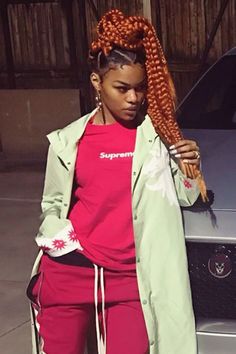 Teyana Taylor's 2017 Hairstyles Teanna Taylor, Creative Braided Hairstyles, Spiral Braids, 2017 Hairstyles, Faux Locs Styles, African Hair Braiding, Braided Buns, Feed Ins