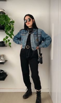 Fashion For 5’2 Women, Virgos Groove Outfit, Raining Day Work Outfit, Space Goth Fashion, Winter Outfit Ideas Midsize, Thrifted Outfits 2023, Girly Grunge Outfits Fall, Salem Summer Outfits, Midsize Denim Jacket Outfit