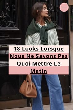 Ne compliquez pas les choses le matin : 18 looks simples et élégants qui fonctionnent toujours  Cela nous est tous arrivé, on se réveille tard, on ne trouve rien à se mettre dans le placard et on finit par quitter la maison avec un look peu flatteur. Cependant, bien s'habiller ne doit pas nécessairement être compliqué ou prendre trop de temps. J’ai des horaires décalés et je n’aime pas perdre mon temps à chercher des tenues lorsque j’ai seulement 5 minutres. Mode Dope, Avant Garde Dresses, Daily Outfit Inspiration, Black Costume, Look Of The Day, Inspiration Mode, Costumes For Women, Jean Outfits, Black Men