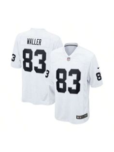 When Darren Waller is on the field, opposing teams take notice. Rep your Las Vegas Raiders fandom and admiration of one of the top players in the NFL with this jersey. The crisp design replicates the authentic jersey, giving you the perfect piece of gear for every Las Vegas Raiders game this season. 
Fit - Men's Nike Game Jerseys fit true to size and we recommend ordering one size larger than you normally wear for a looser fit or up two sizes if you plan on layering underneath the jersey 
Screen Darren Waller, Neck Taping, Floral Long Sleeve Shirt, Game Jersey, Las Vegas Raiders, Drop Shoulder Sweaters, Tailored Design, Boyfriend Style, Outdoor Men