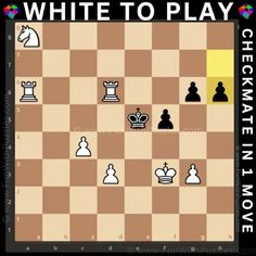 Conquer Chess Puzzles: Checkmate in One Move Playing Chess, Train Your Brain, Puzzle Board, The Game