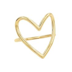 Heart Outine Ring 14K by Kury - Available at SHOPKURY.COM. Free Shipping on orders over $200. Trusted jewelers since 1965, from San Juan, Puerto Rico. Watches Logo, Open Heart Ring, Heart Outline, Open Heart, Yellow Gold Ring, Gold Heart, Heart Of Gold, Yellow Gold Rings, Custom Engraving