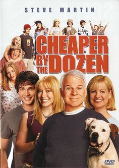 a movie poster for the film cheaper by the dozen with people and a dog