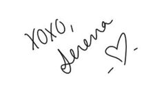 the words xoxo and love written in cursive writing