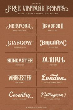 an old - fashioned font set with different types of lettering