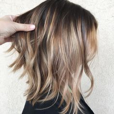 Balayage Lob, Brunette Ombre, Balayage Bob, Bronde Balayage, Modern Haircuts, Bob Hairstyles For Fine Hair, Hair Haircuts, Fun Hair, Haircuts For Fine Hair