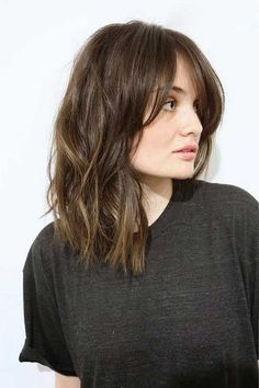 Long Bob With Bangs, Long Length Hair, Hair Styles 2017, Long Bangs, Long Brown Hair, Long Bob Hairstyles, Long Bob, Length Hair, Shoulder Length