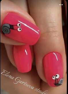 Watermelon Gel Nails, Coastal Kitchens, Ladybug Nails, Unghie Sfumate, Unghie Nail Art, Nail Board, 2024 Nails, Finger Paint, Finger Nails