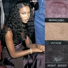 naomi campbell / makeup moodboard Naomi Campbell Makeup, Nostalgia Fashion, Y2k Nostalgia, Hair Girl, Naomi Campbell, Book Aesthetic, Makeup Inspo, Pink Hair