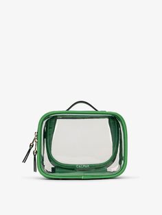 Small Clear Cosmetics Case in Green Apple Make Up Case, Green Cosmetics, Hanging Toiletry Bag, Laptop Tote Bag, Small Makeup Bag, Small Makeup, Bottle Bag, Christmas Mom, Everyday Accessories