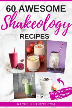 the cover of 50 awesome shakeology recipes