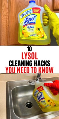 cleaning hacks to keep your house clean and fresh from the kitchen sink, including hand sanitizers